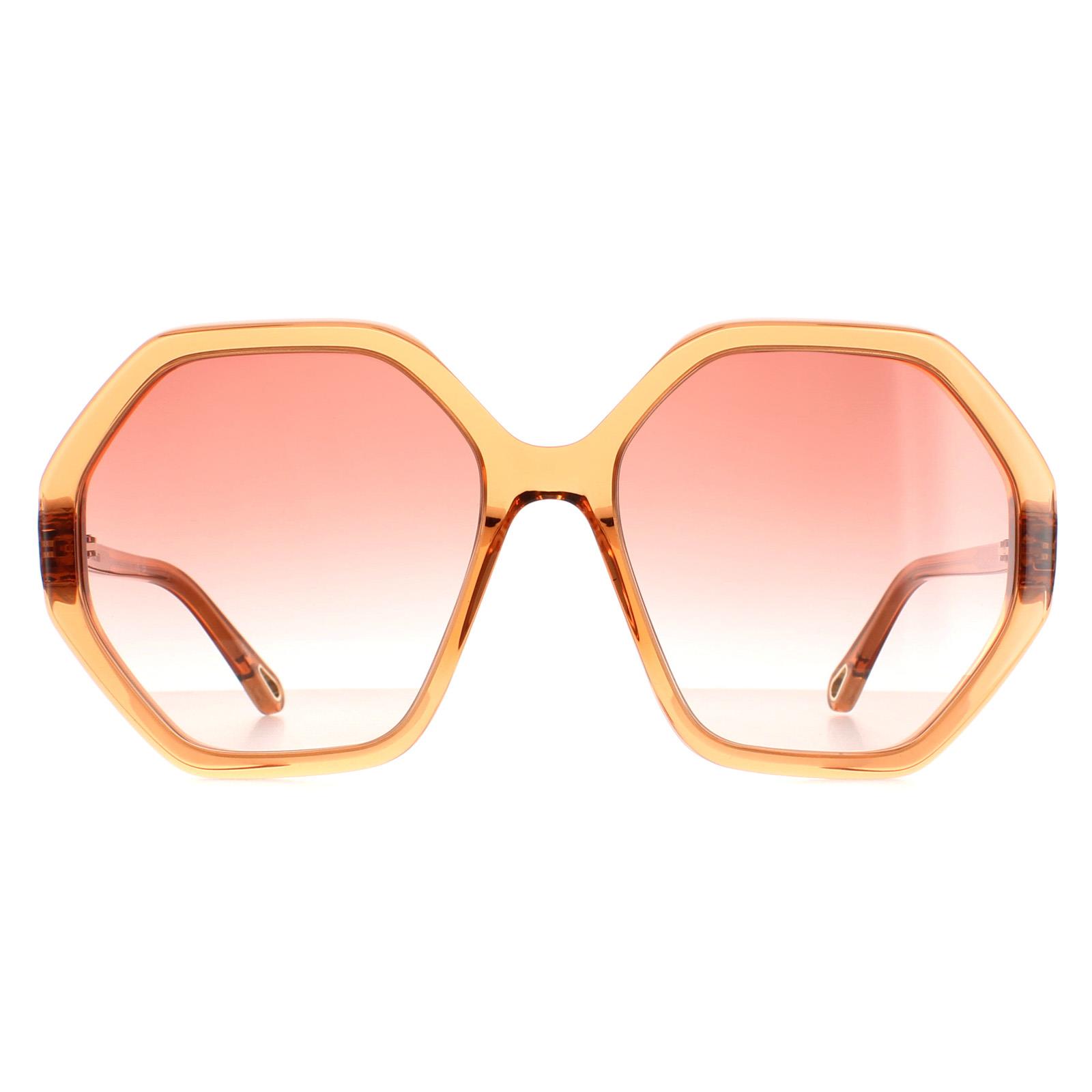 Chloé Women's Chloé  Chloe Esther Orange Crystal Pink Gradient Sunglasses , BrandAlley