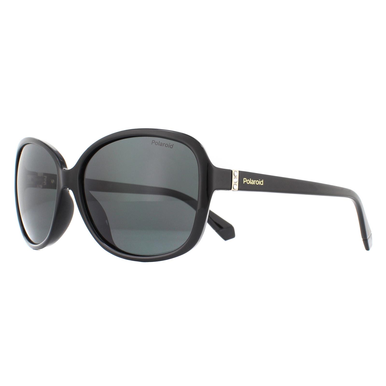 Polaroid Women's   Black Sunglasses Pld 4098/S 807 M9 Grey Polarized , BrandAlley