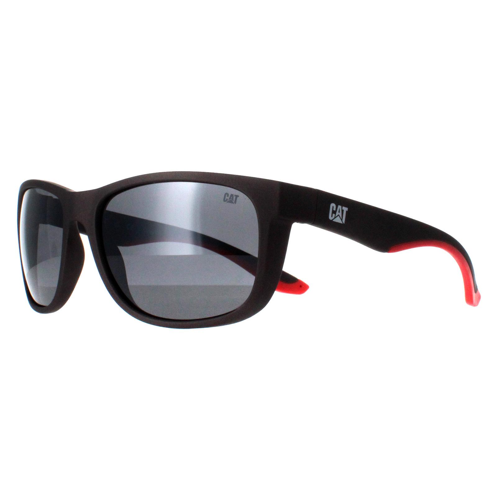 Caterpillar Men's   Grey Sunglasses Cts-8011 108P Matte Dark Silver Flash Polarized , BrandAlley