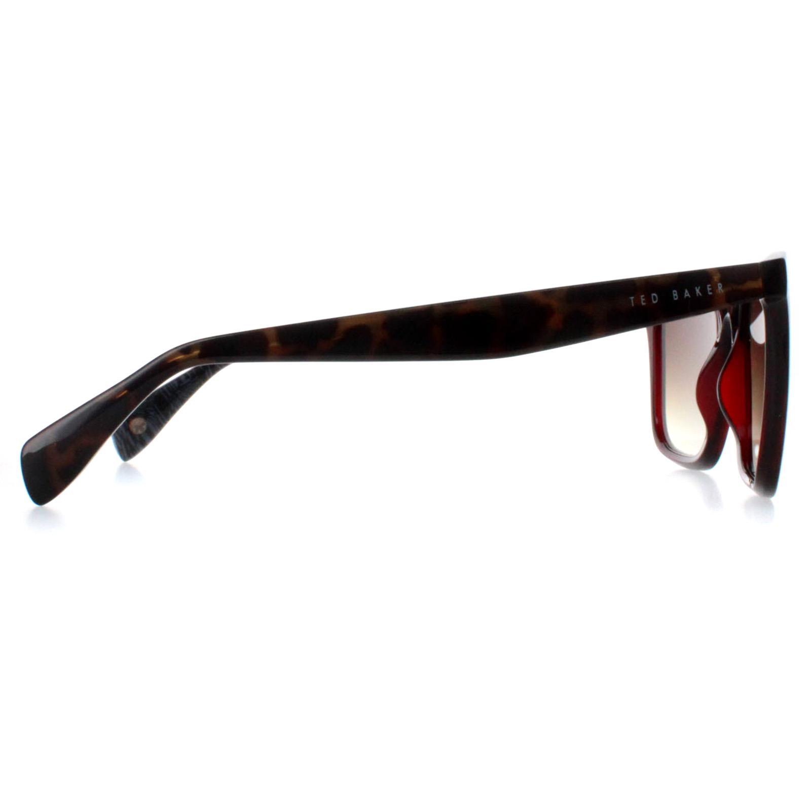 Ted Baker Men's   Red Sunglasses Tb1680 Filipe 249 Crystal Dark Wine Brown Gradient , BrandAlley