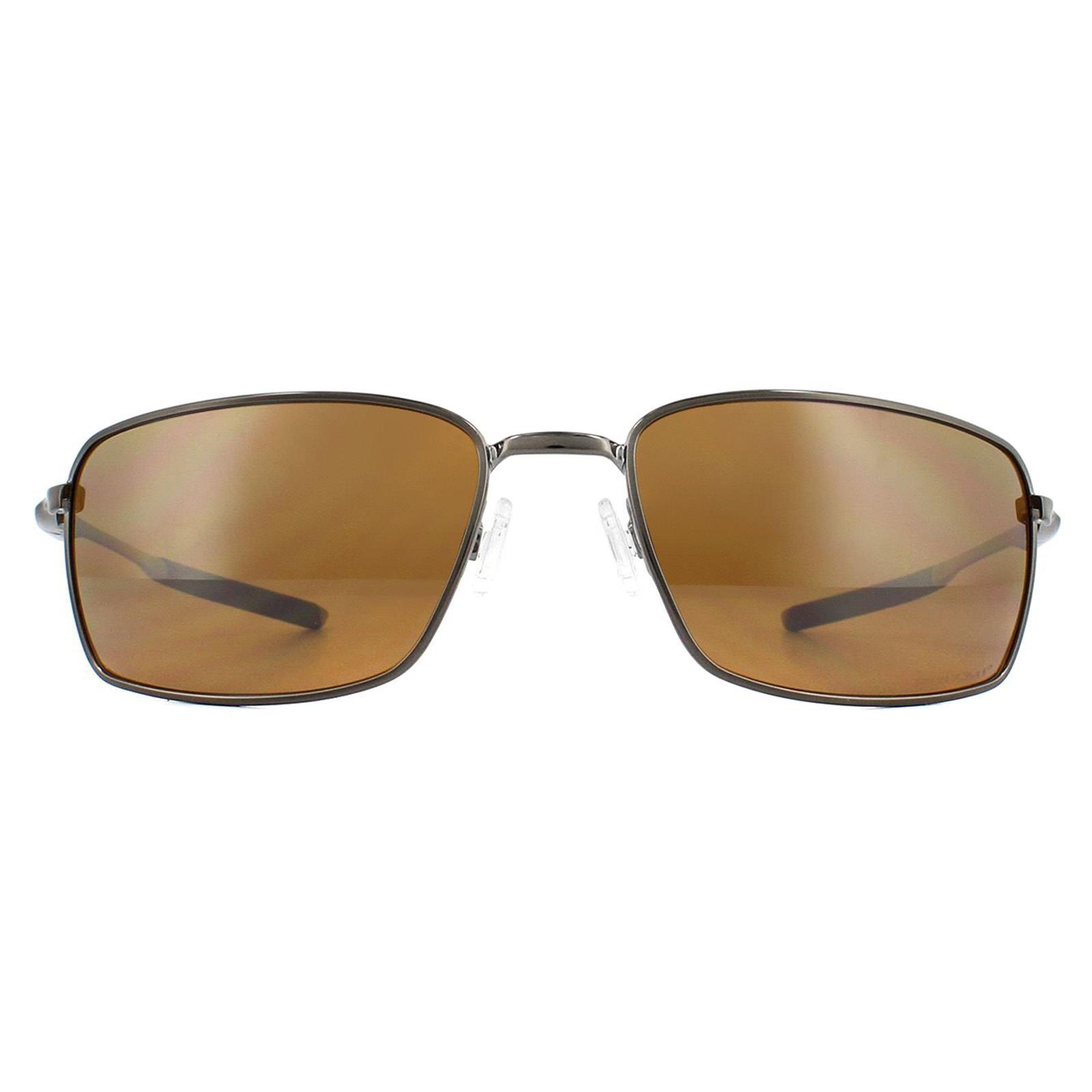 Oakley Sunglasses Square Wire OO4075-14 Tungsten Prizm Tungston Polarized
