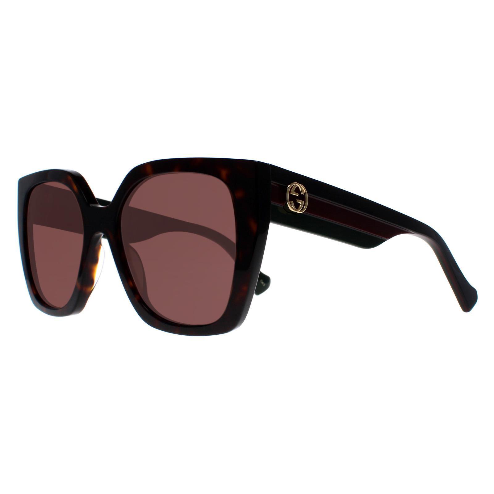 Gucci Women's  Sunglasses GG1300S 002 Havana Brown , BrandAlley