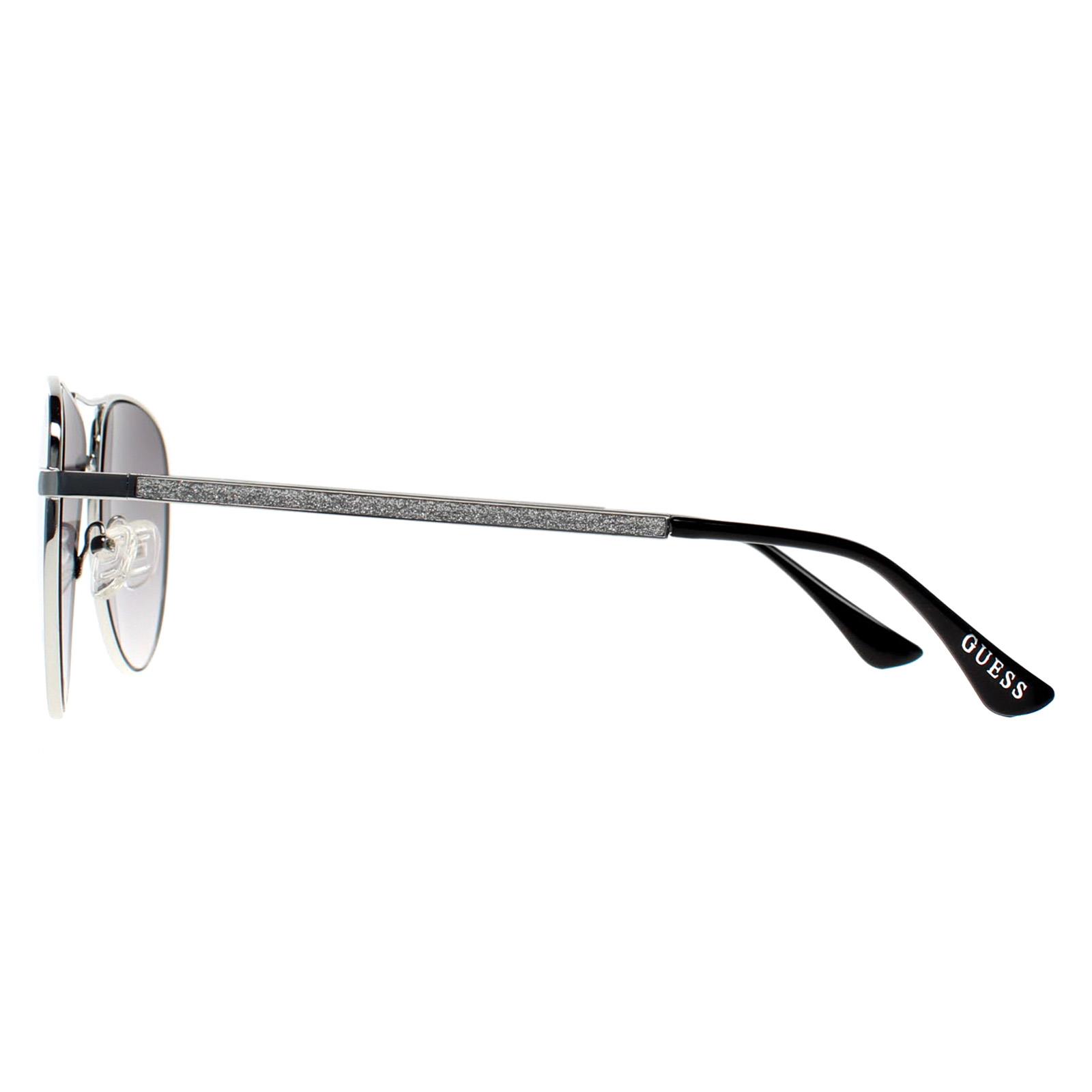Guess Women's  Sunglasses GF6157 10B Shiny Light Nickeltin  Grey Gradient , BrandAlley
