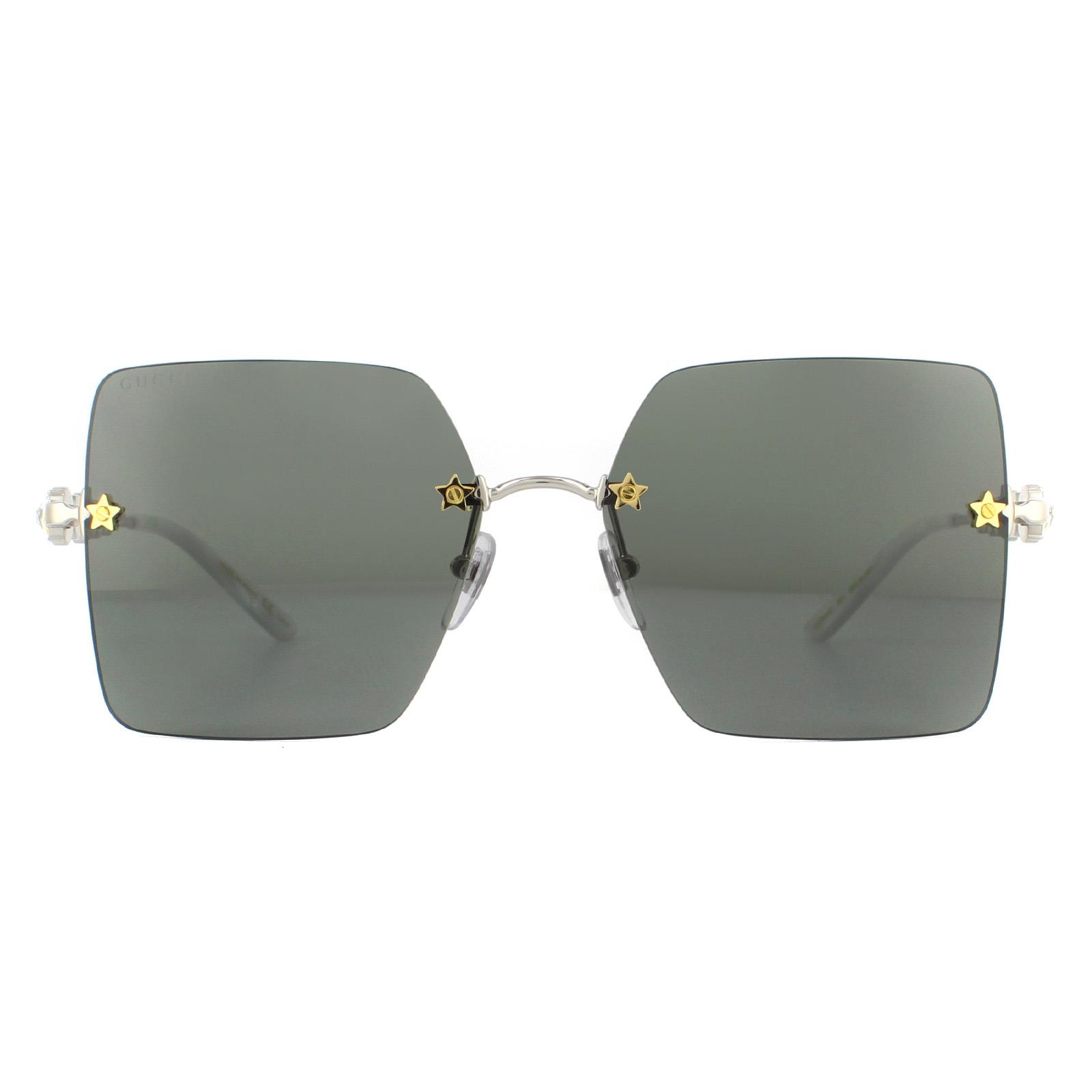 Gucci Women's  Sunglasses GG0644S 001 Silver Grey , BrandAlley