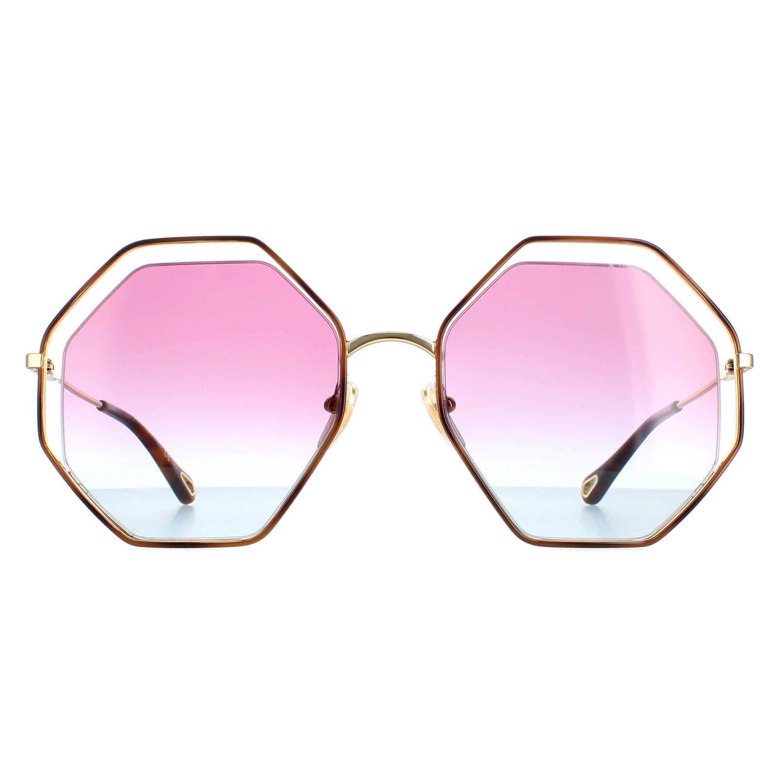 Chloé Women's Chloé  Chloe Havana Gold Violet Blue Gradient Sunglasses , BrandAlley