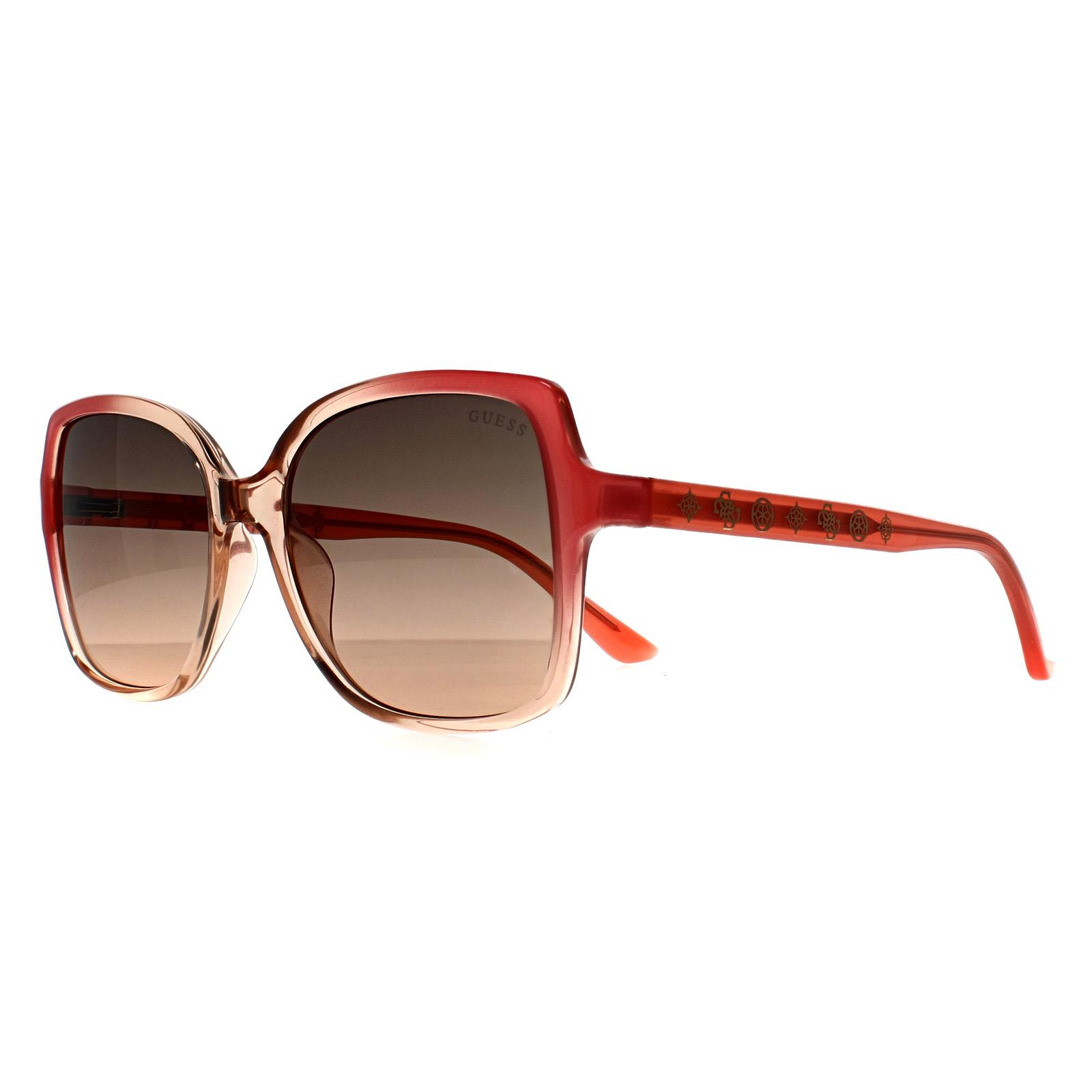 Guess Women's  Sunglasses GU00100 74B Crystal Pink Grey Blue , BrandAlley