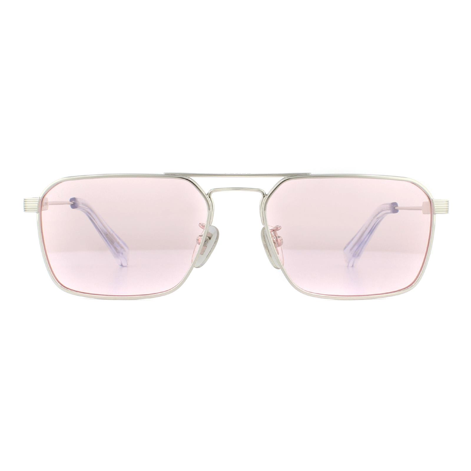 Police Men's  Sunglasses SPLA23 Lewis Hamilton 0579 Shiny Palladium Pink 57mm , BrandAlley