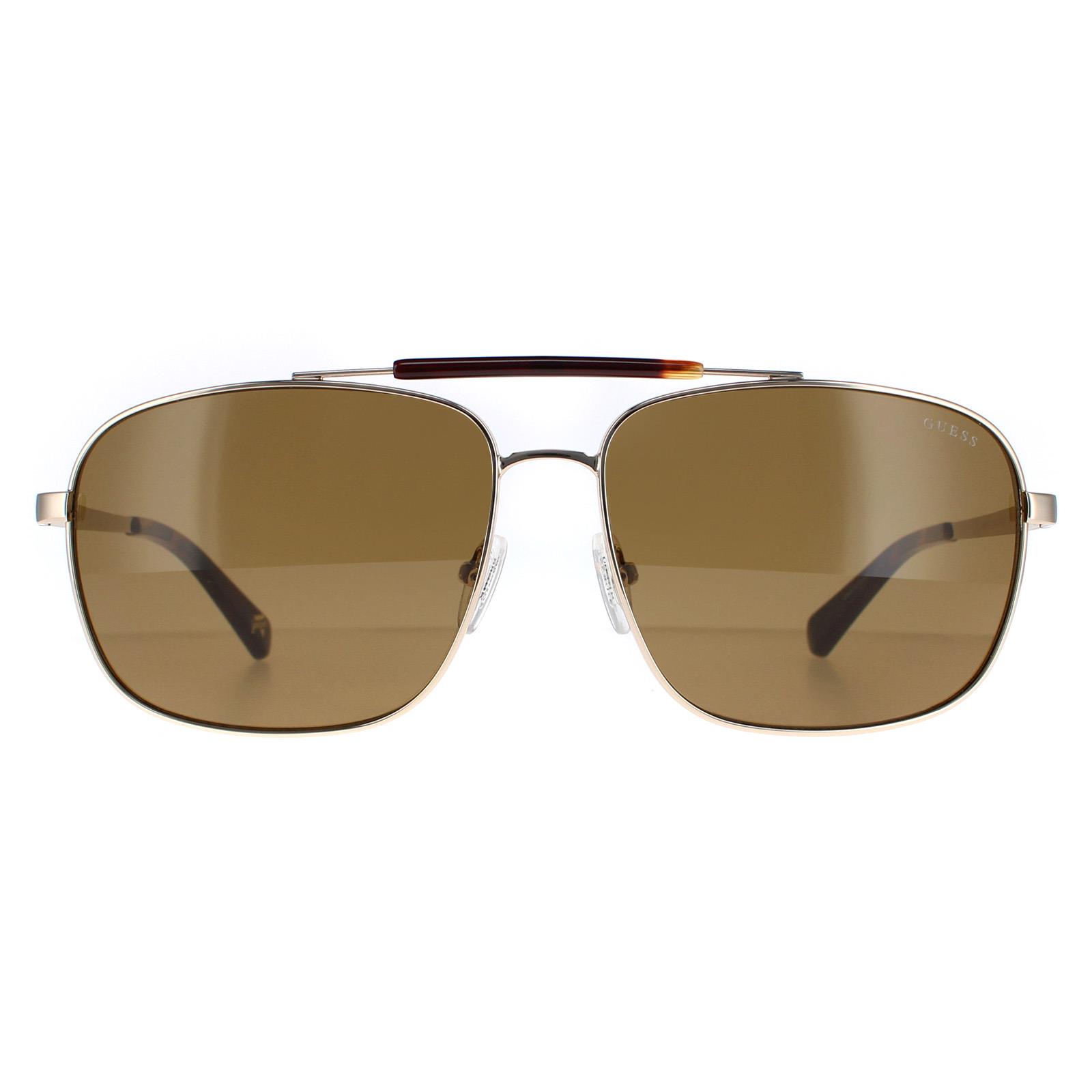 Guess Men's  Sunglasses GU5210 32E Gold Brown , BrandAlley