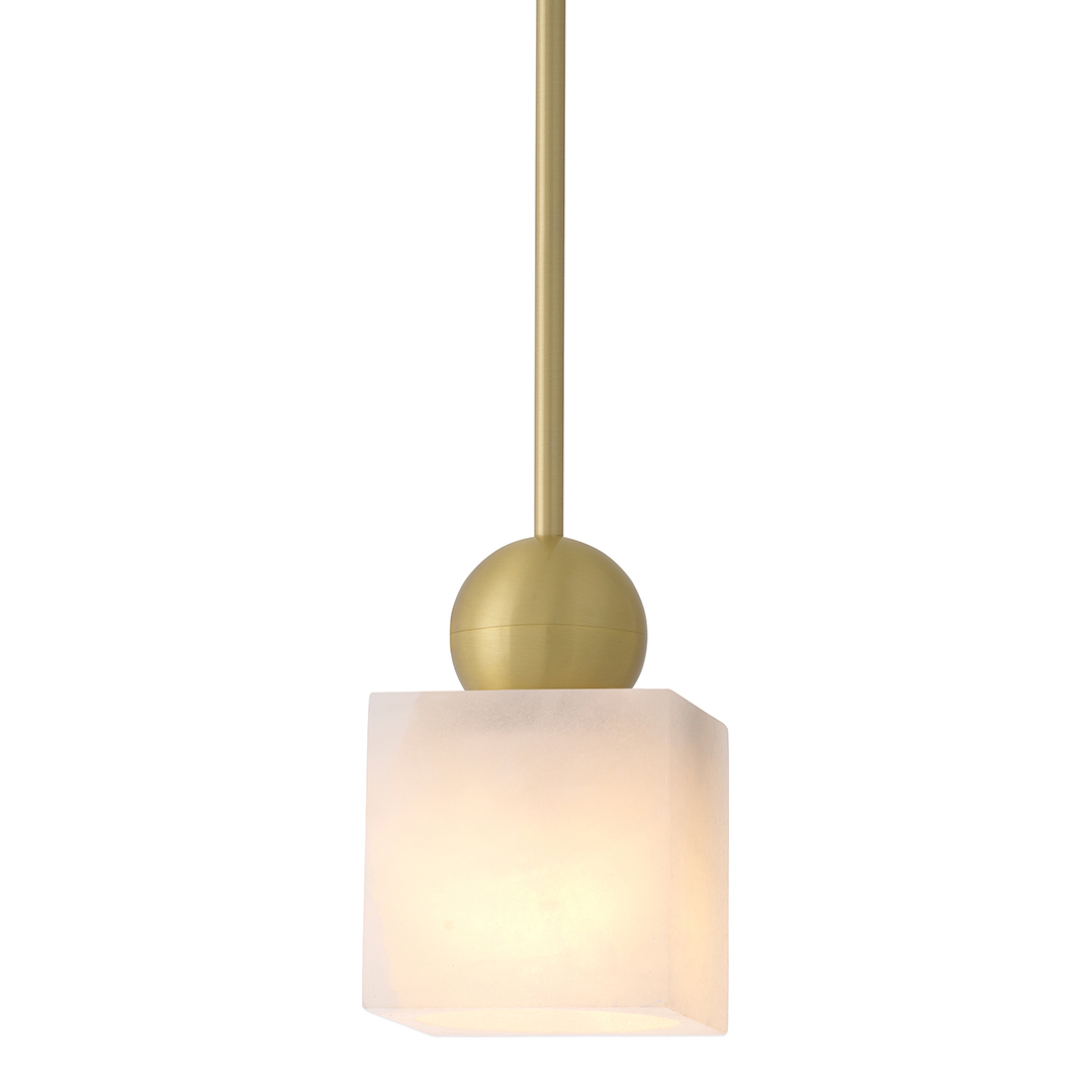 Etruscan Square Pendant Light Brass