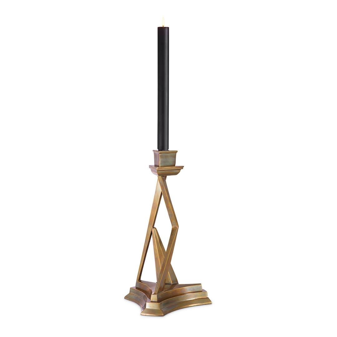 Eichholtz   Fiesole Candle Holder Vintage Brass, BrandAlley