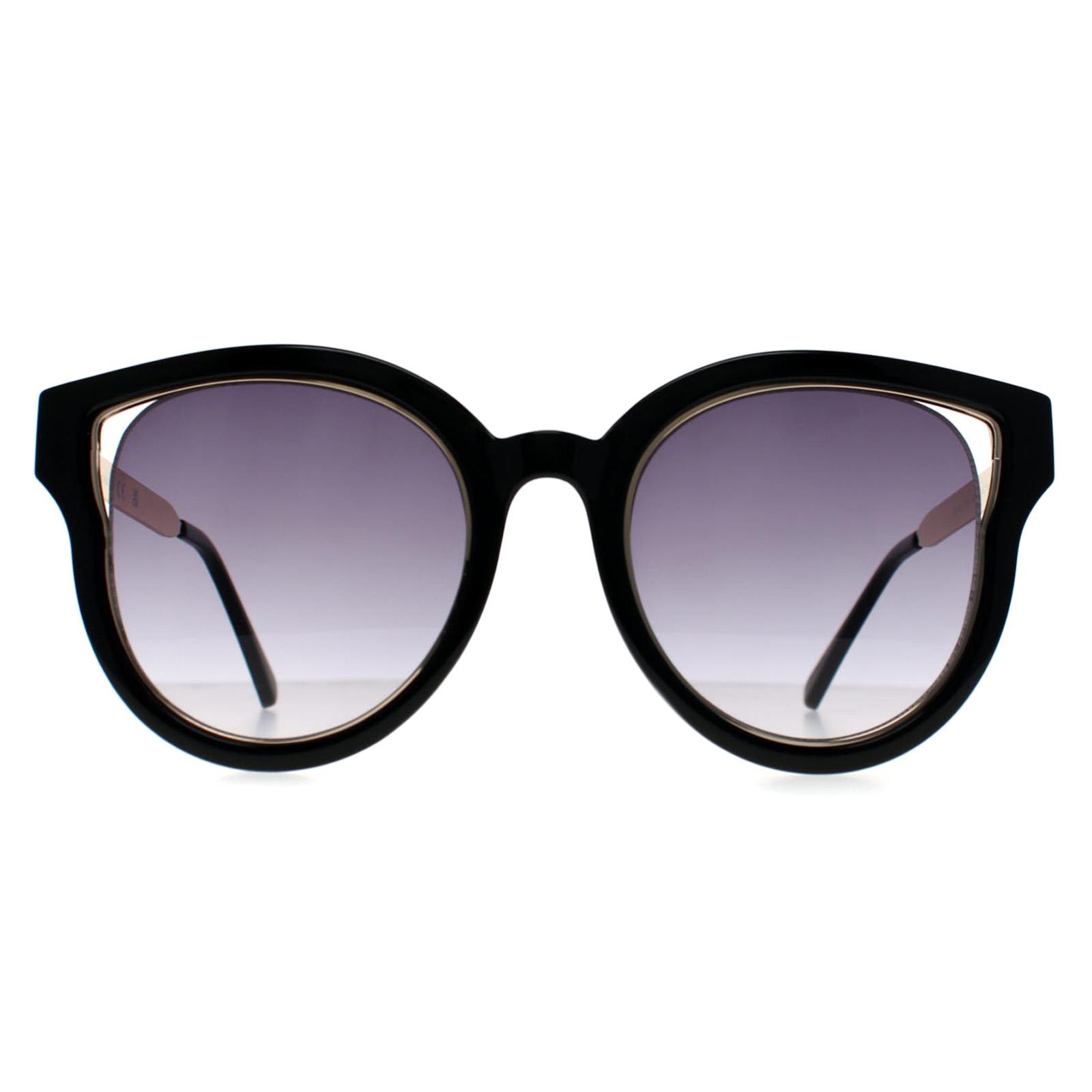 Guess Women's  Sunglasses GF0323 01B Shiny Black and Gold Smoke Gradient , BrandAlley