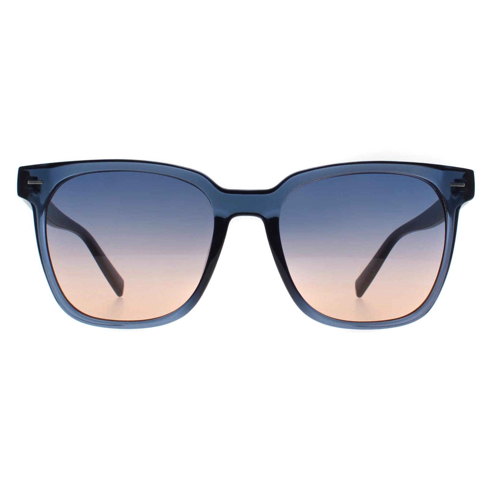 Calvin Klein Women's   Blue Sunglasses Ck20519s 410 Crystal Navy Peach Gradient , BrandAlley