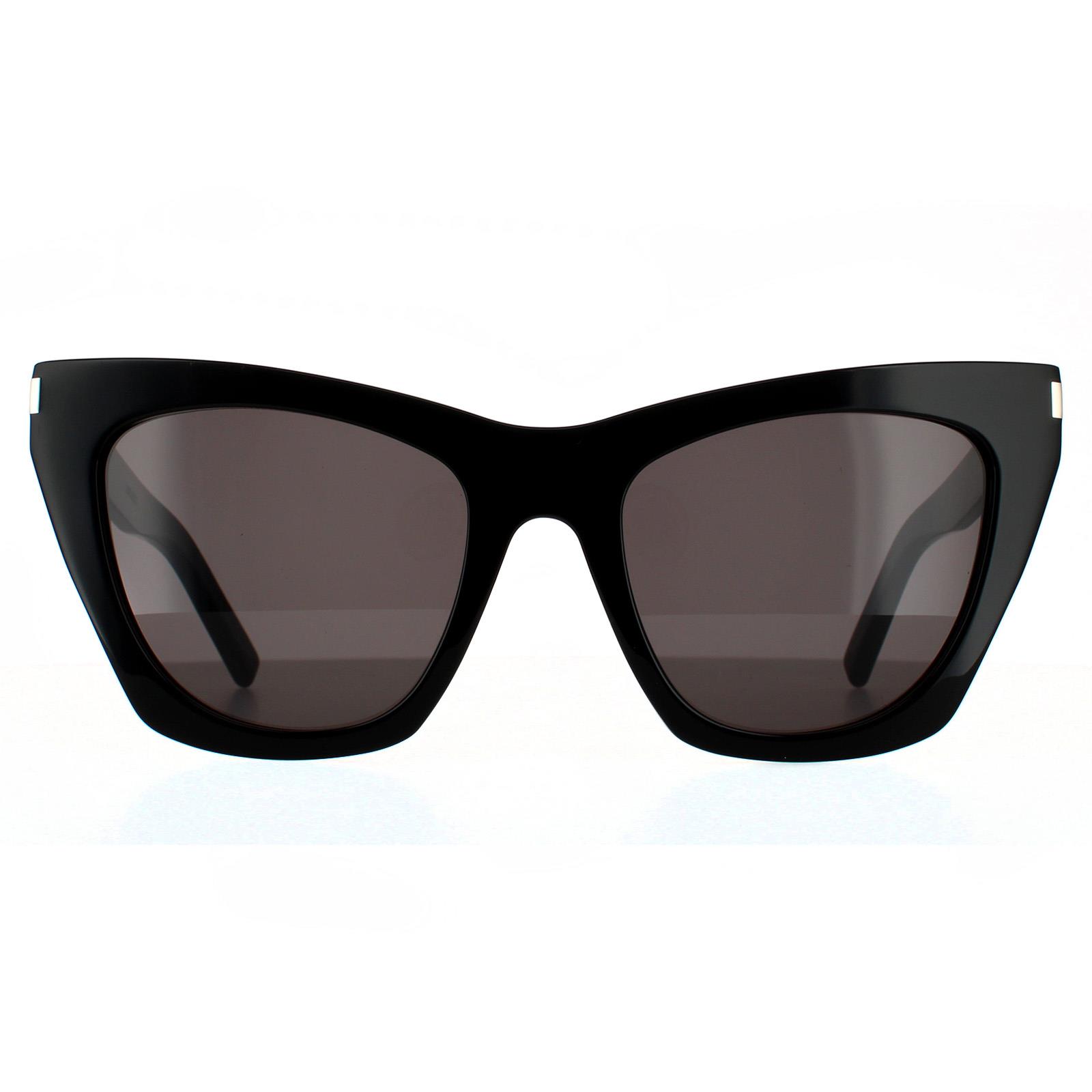 Saint Laurent Saint Laurent Sunglasses SL 214 KATE 001 Black Grey - Size One Size