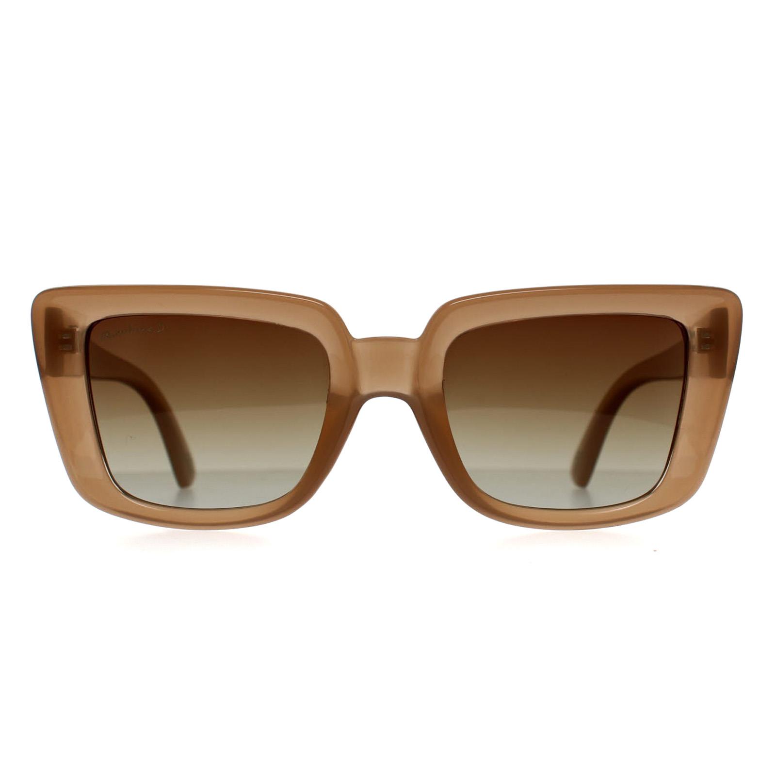 Montana Women's   Brown Sunglasses Mp193 B Shiny Light Cream Gradient Polarized , BrandAlley