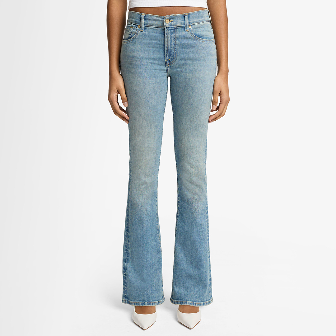 Washed Blue Bootcut Wanderer Jeans