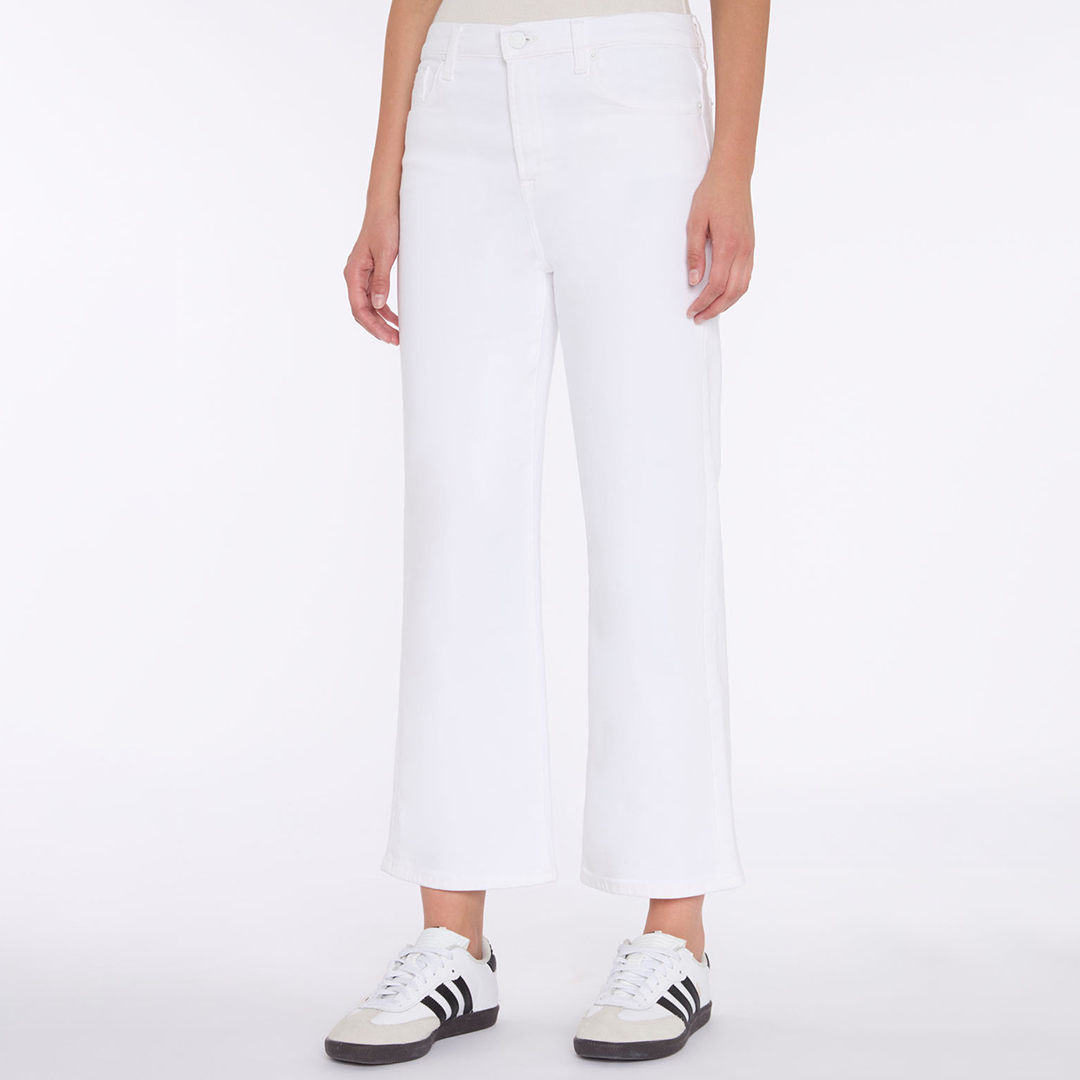 White Cropped Alexa Soleil Jeans