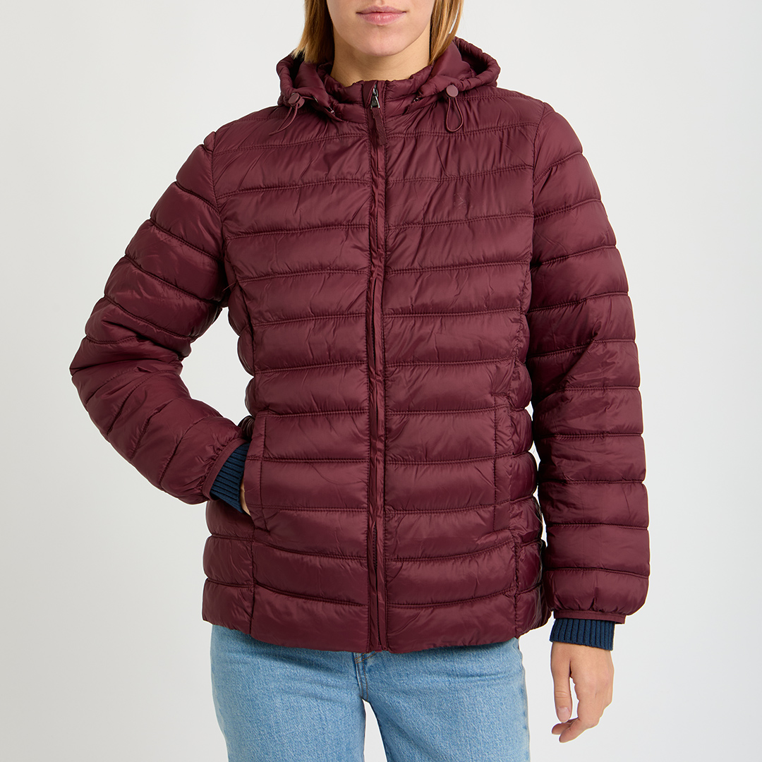 Purple LW Quilted Puffer Jacket