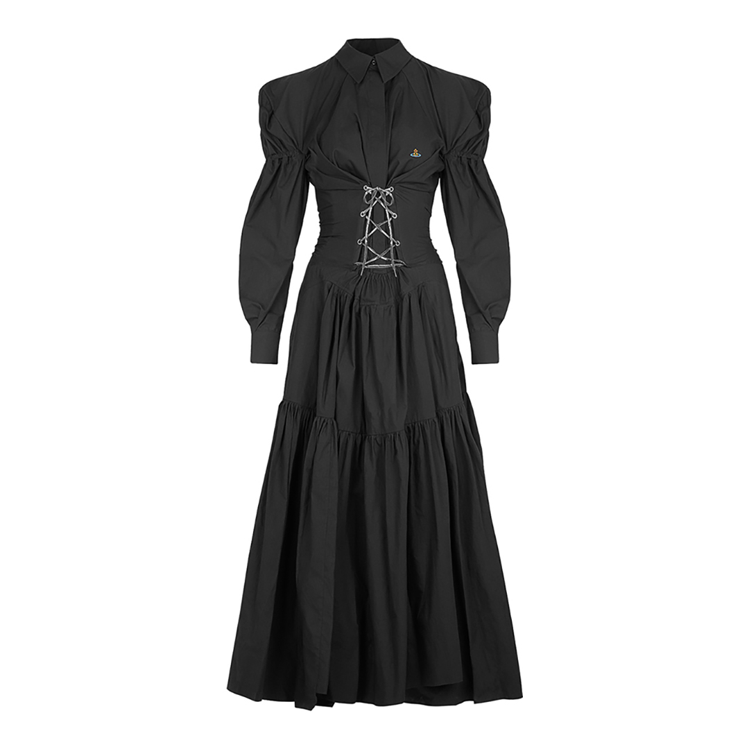 Vivienne Westwood Women's  Black Kate Corset Dress in Size 8, BrandAlley