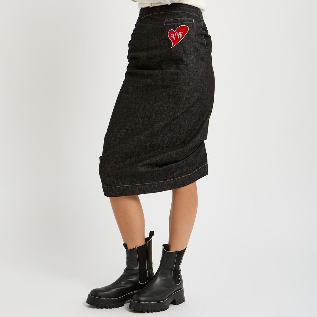 Black Ruched Patchwork Skirt Black Ruched Patchwork Skirt