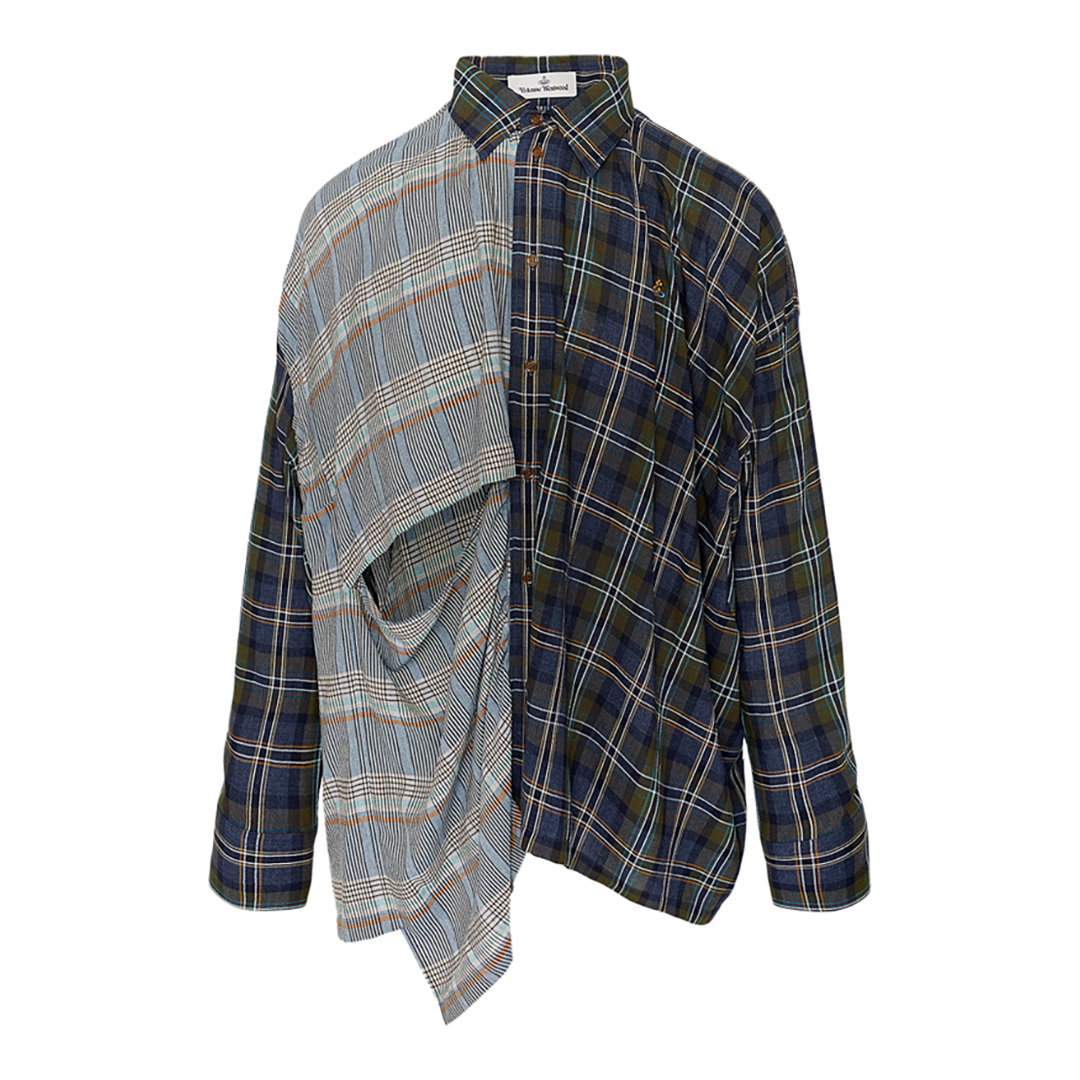 Vivienne Westwood Men's  Navy Gib Wool Blend Shirt in Size S, BrandAlley