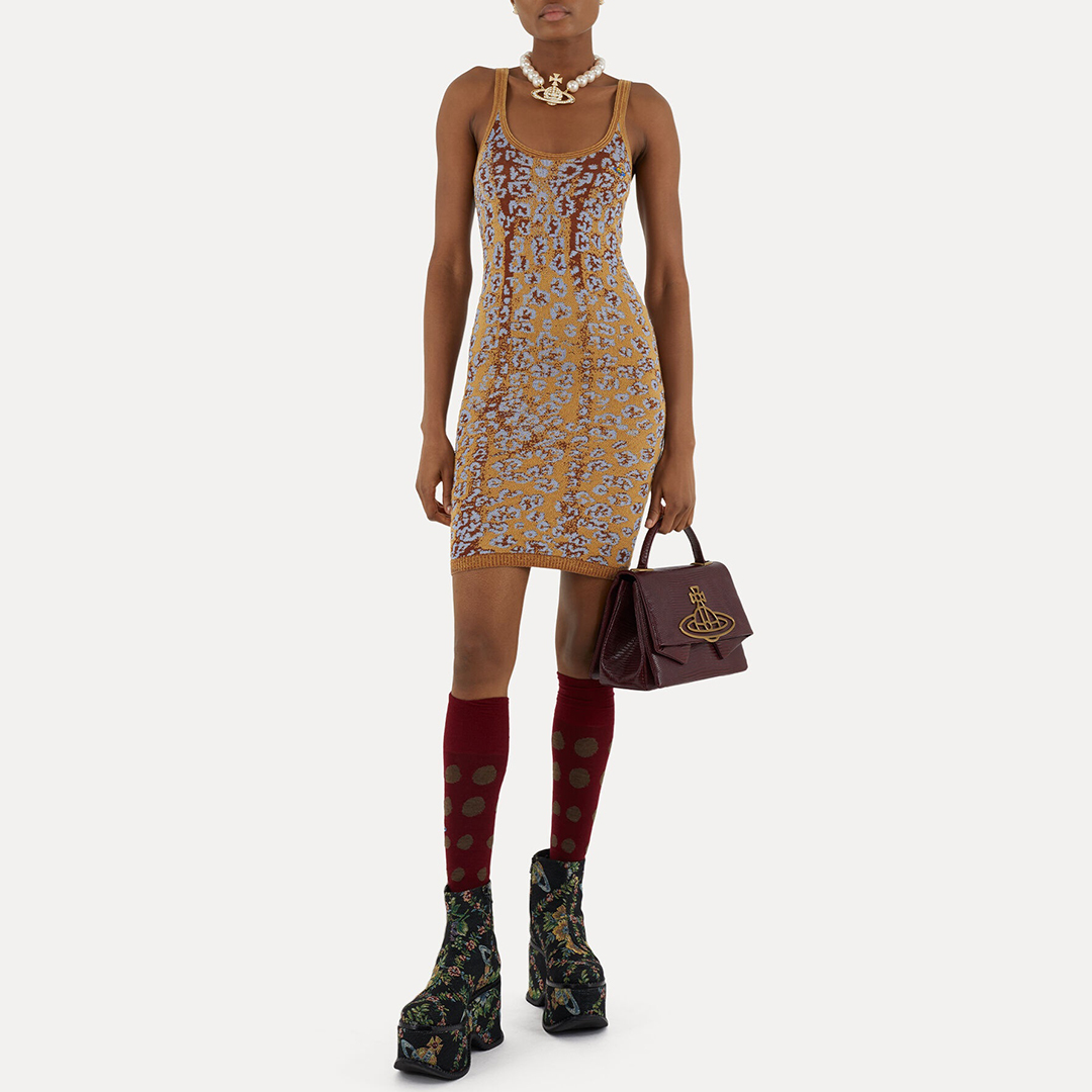 Vivienne Westwood Women's    Brown Leopard Print Dress in Size M, BrandAlley