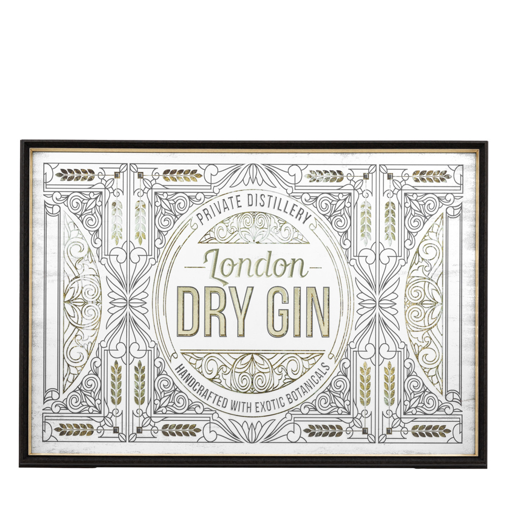 Gallery Living    Brown Stillroom London Dry Gin Mirror in Size +44, BrandAlley