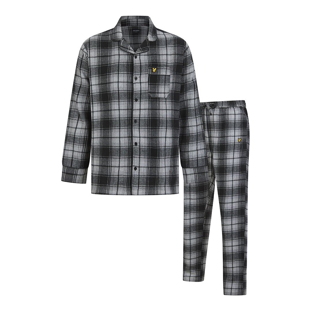 Lyle & Scott Julian Black/Grey Check Loungewear