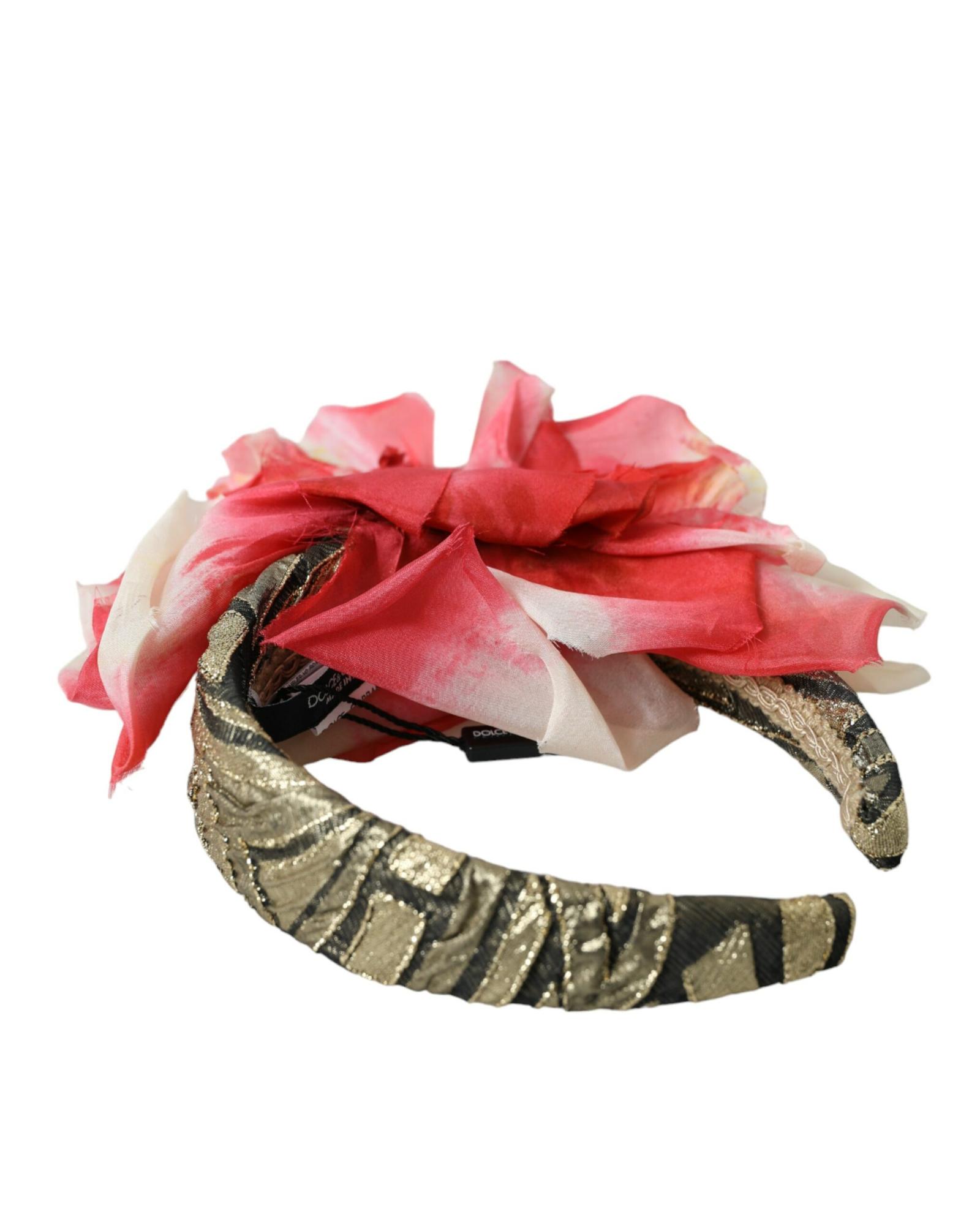 Floral Headband Gold Brocade - Multicolor Hair Accessories Floral Headband Gold Brocade - Multicolor Hair Accessories