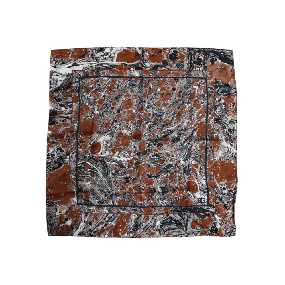 Dolce & Gabbana Marble Silk Scarf  - Multicolor Scarves