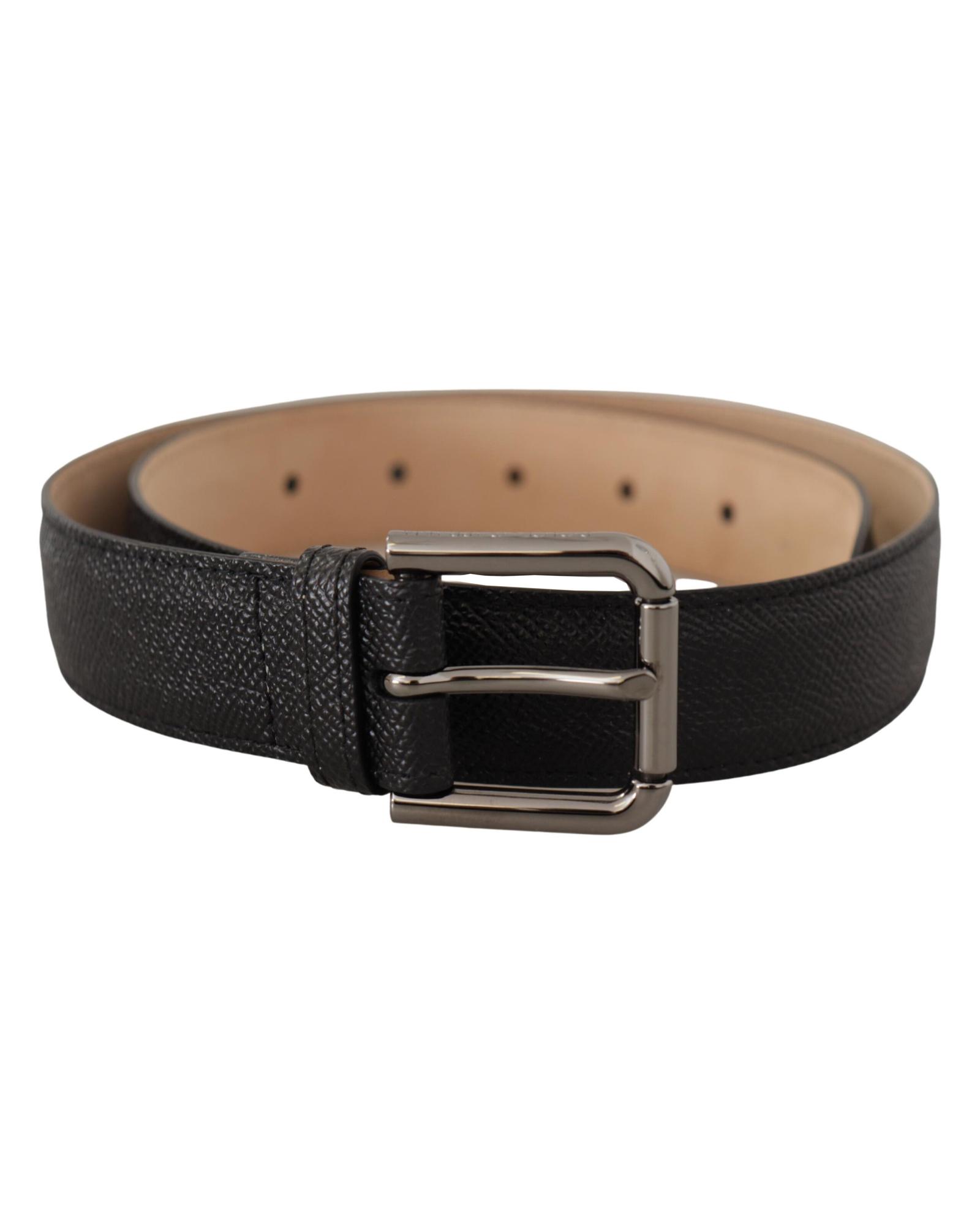 Black Leather Belt DGBELTBLK Men Black Leather Belt DGBELTBLK Men