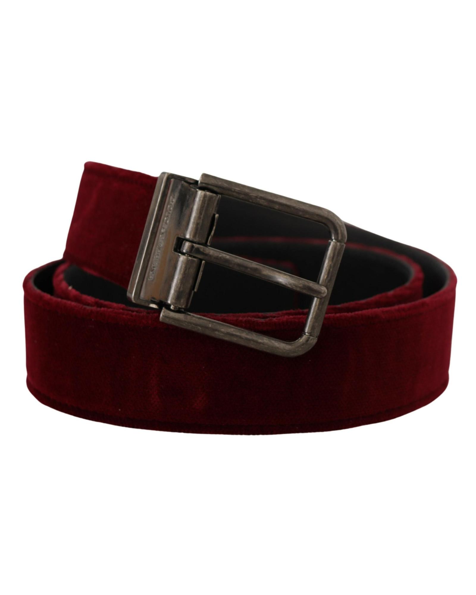 Velvet Belt Burgundy Style- Maroon