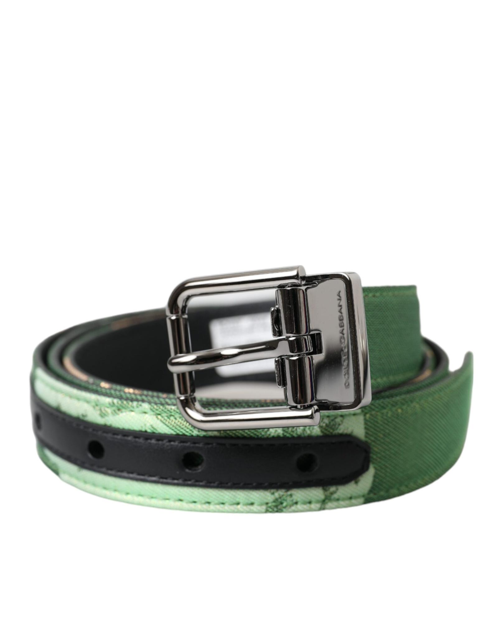 Printed Calfskin Belt Green Men Printed Calfskin Belt Green Men