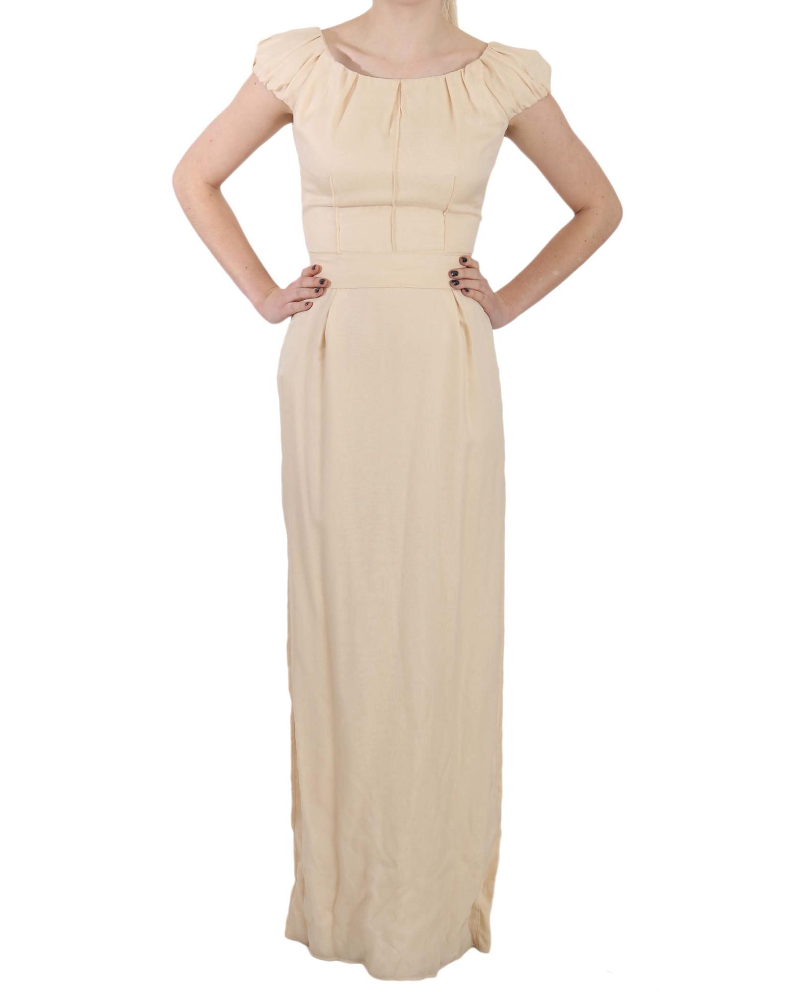 Dolce Gabbana Beige Maxi Dress Wo Dresses