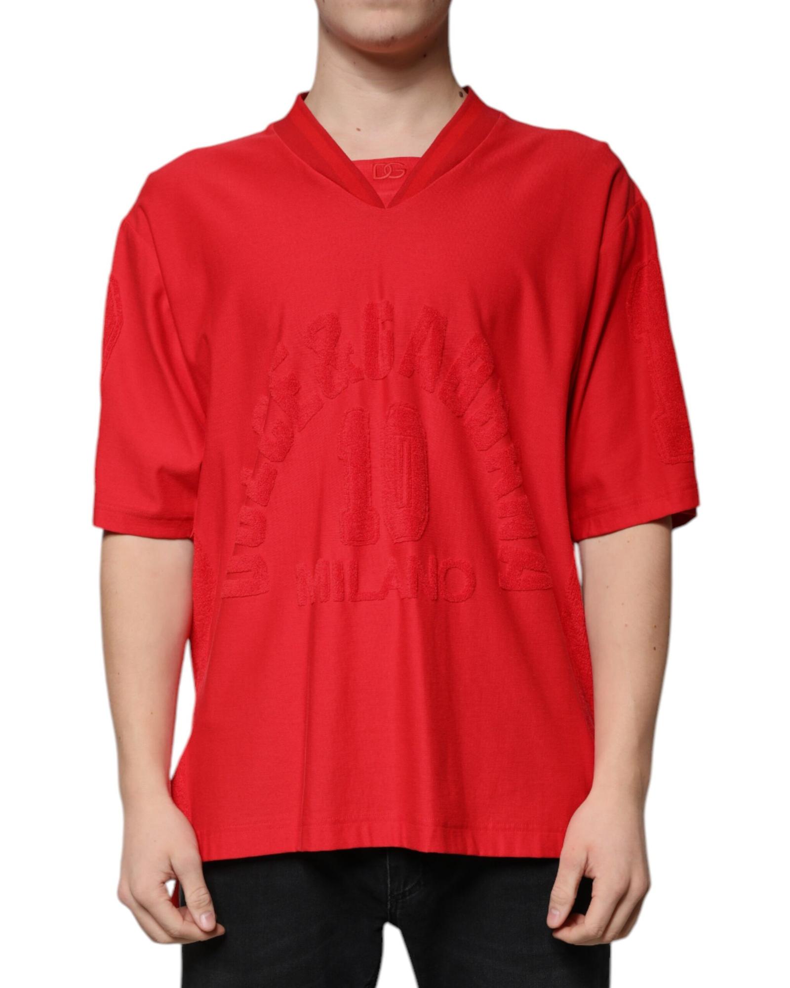 VNeck Short Sleeve TShirt - Red T-Shirts