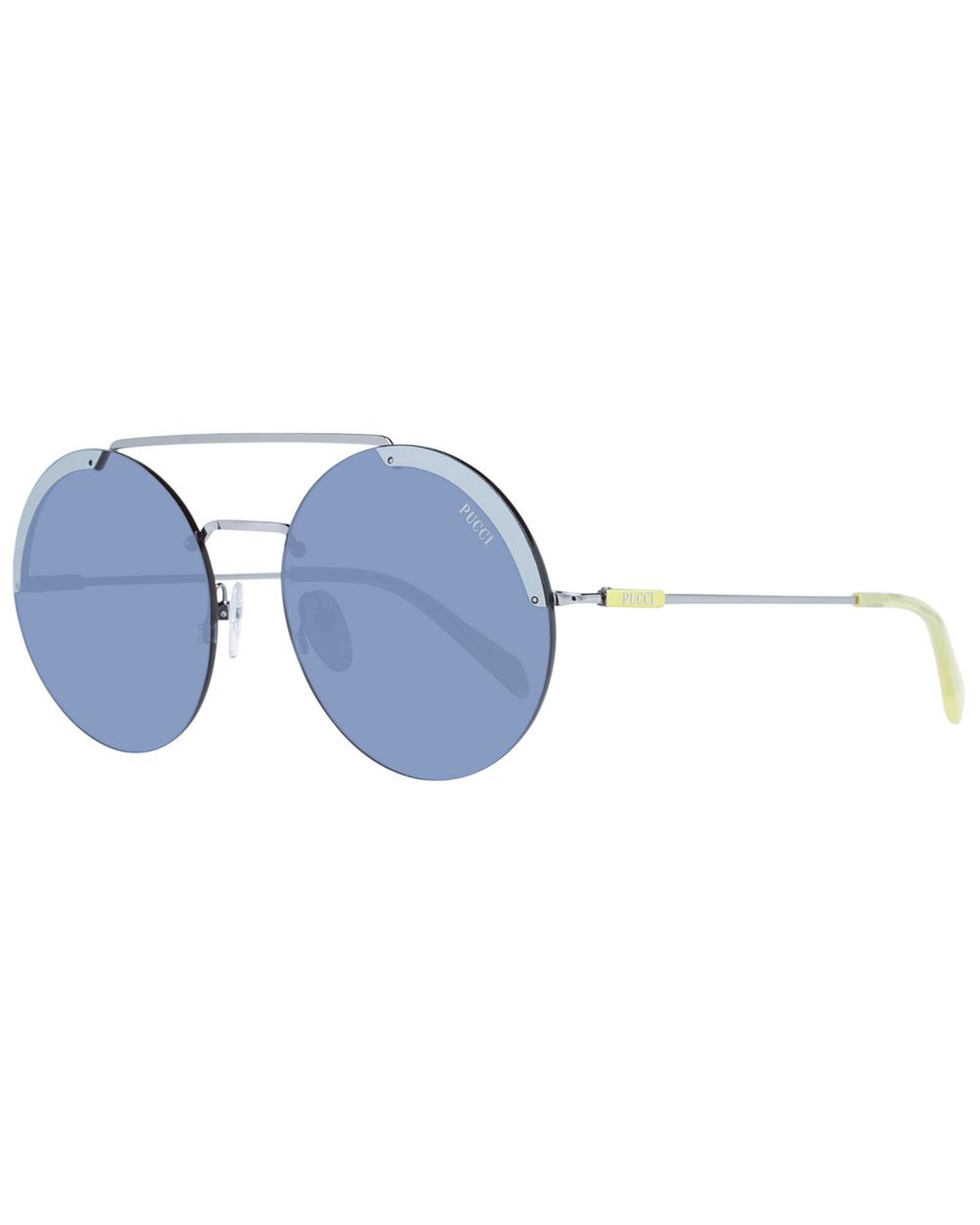 Round Frame Sunglasses Blue Lenses Wo - Gray - Emilio Pucci - Modalova