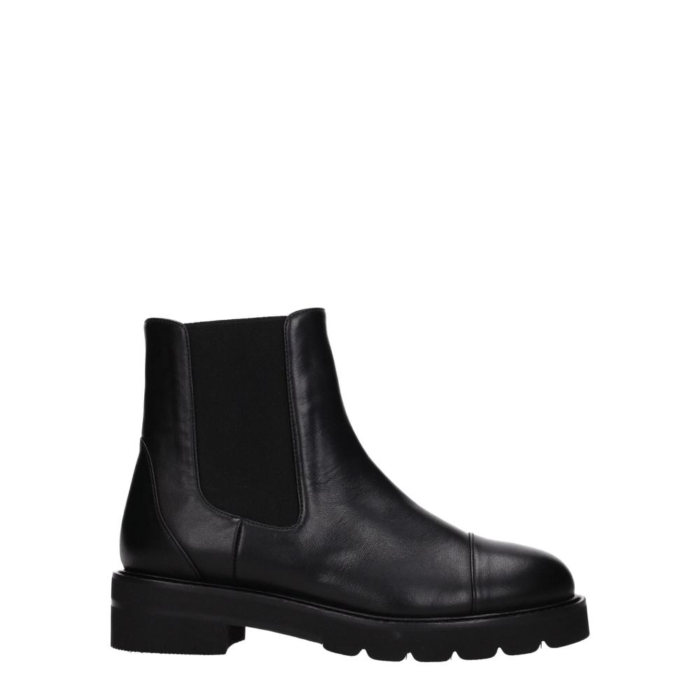 Leather Ankle Boots with Mid Heels and Round Toe Wo - Size 35 - Stuart Weitzman - Modalova