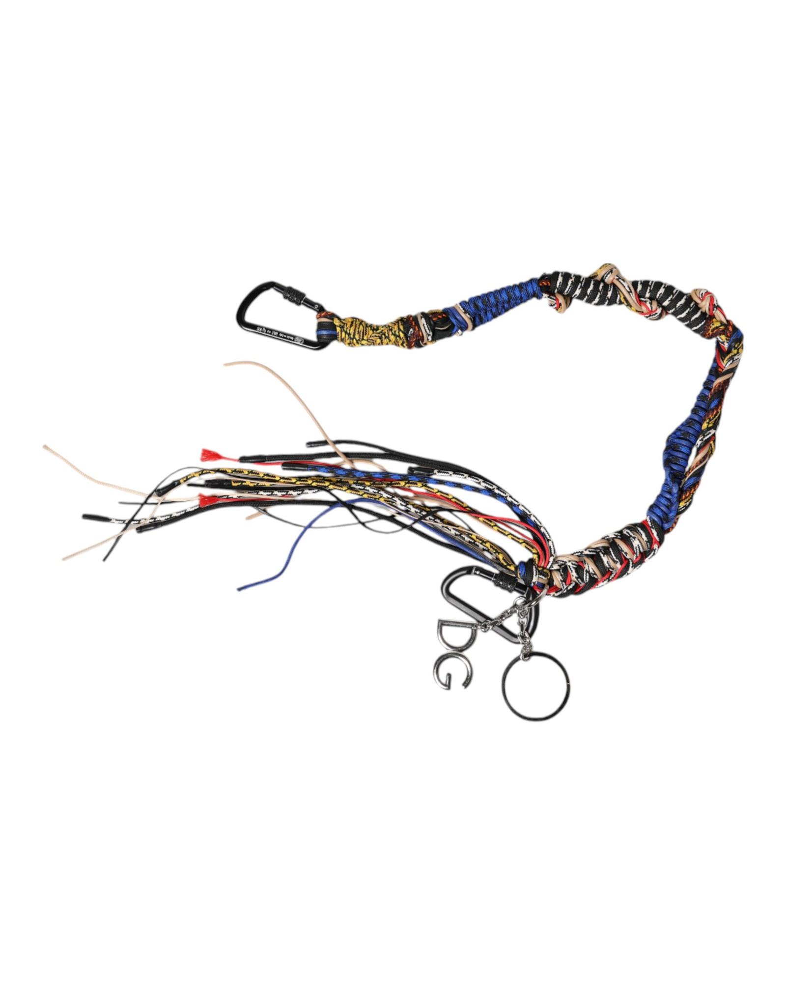 Braided Cord Keychain DG Charm - Multicolor Bags
