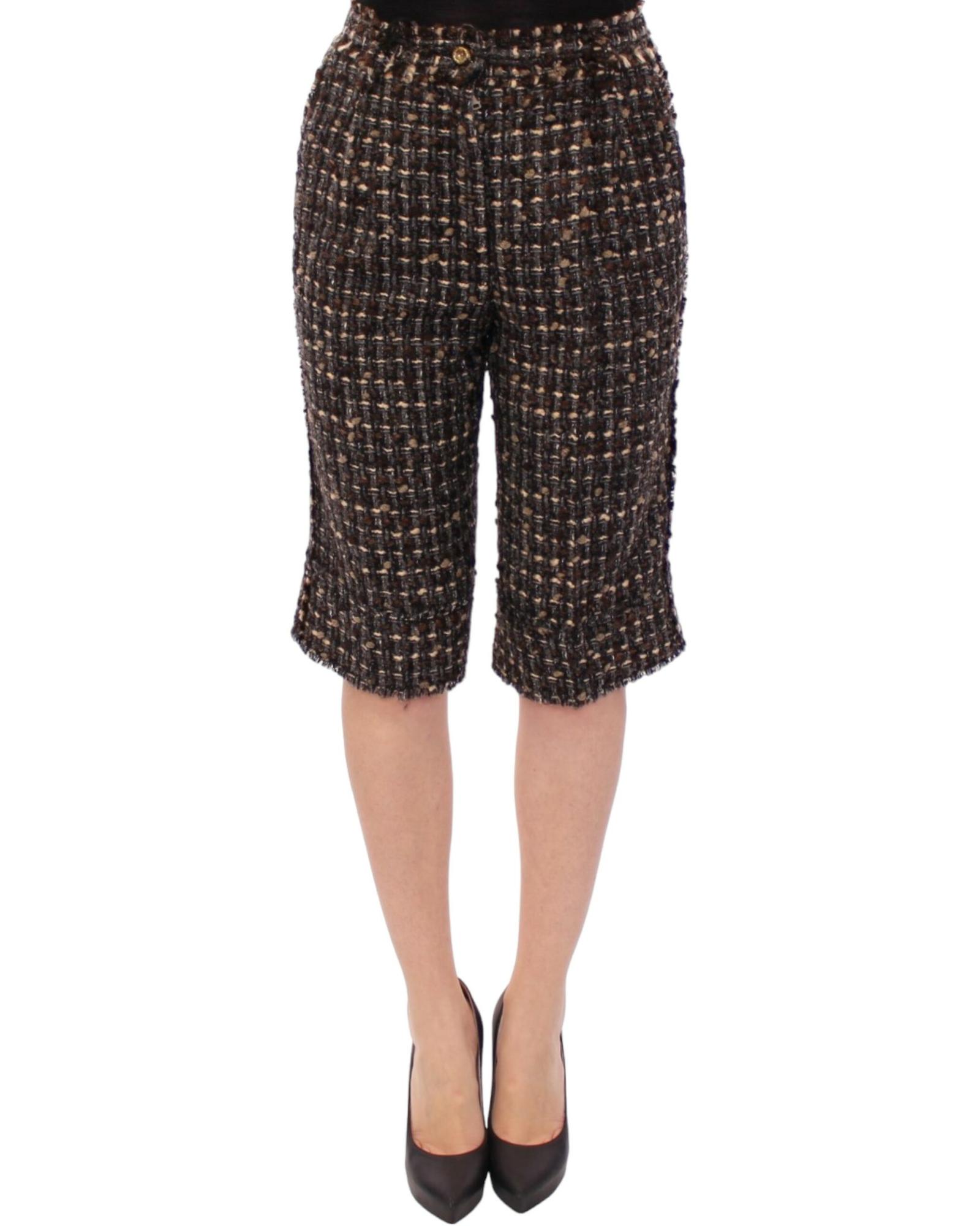 Dolce & Gabbana Dolce Gabbana Tweed Shorts Wo - Multicolor - Size 8