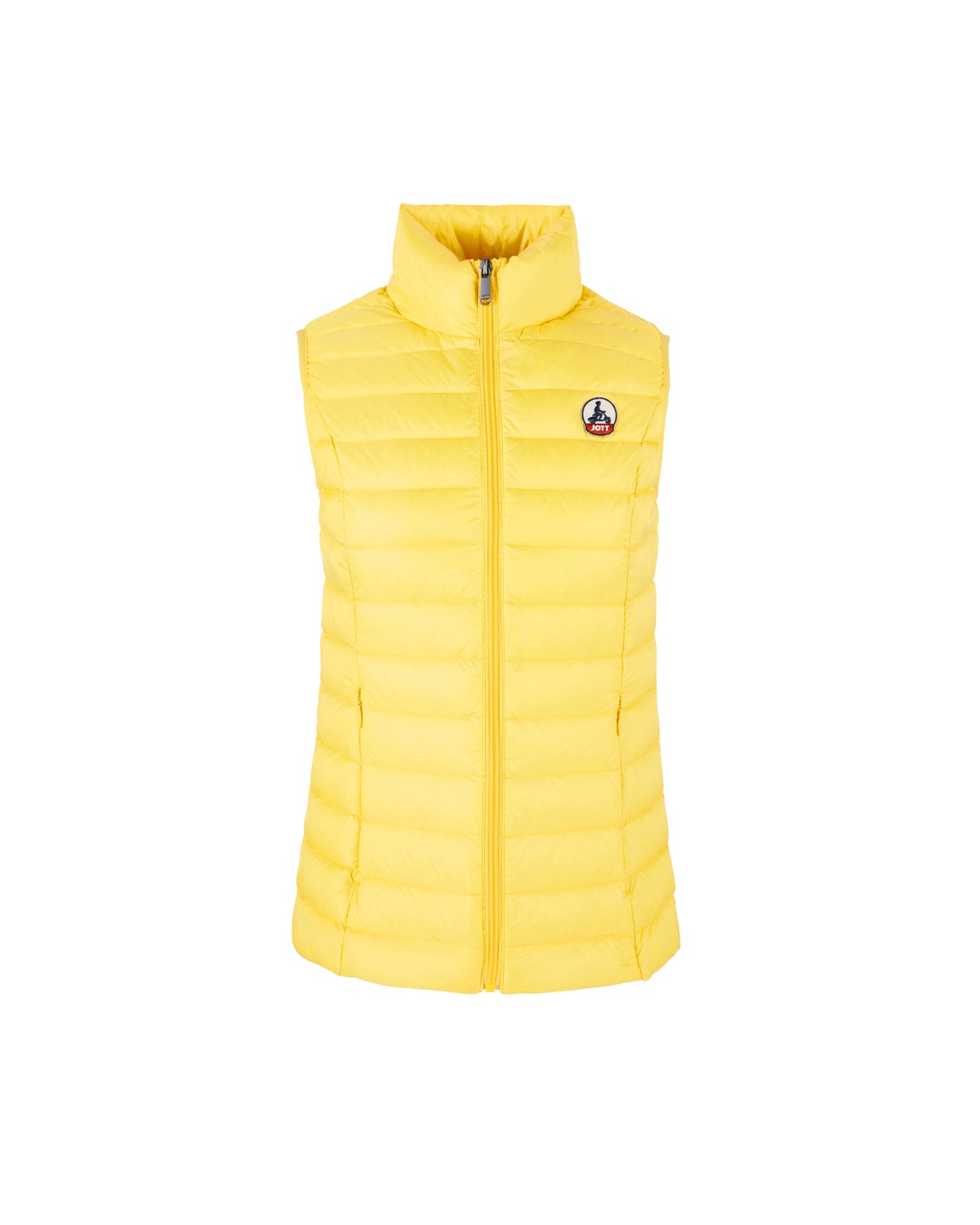 Jott Women's   Yellow Seda Down High Neck Gilet Plain in Size Small, BrandAlley