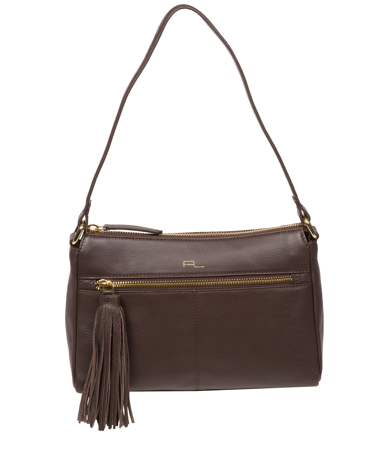‘Isabella’ Hot Fudge Leather Grab Bag