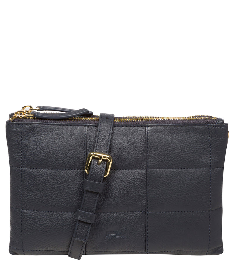 ‘Carmen’ Navy Leather Cross Body Bag