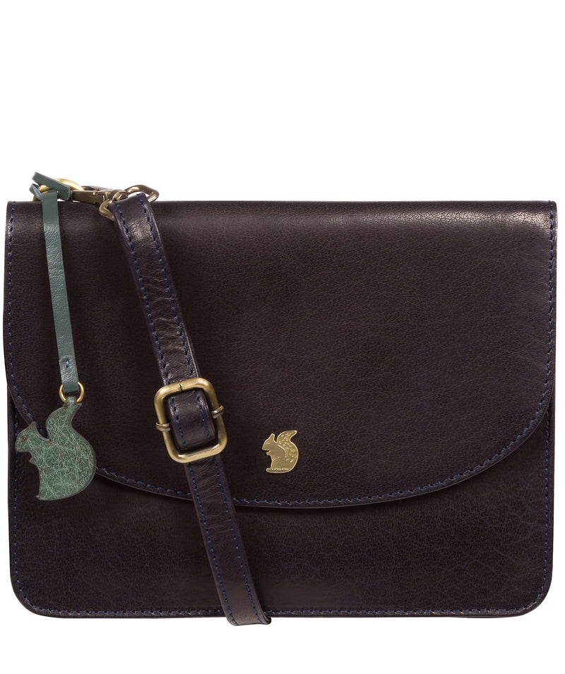 ‘Cara’ Navy Leather Cross Body Bag
