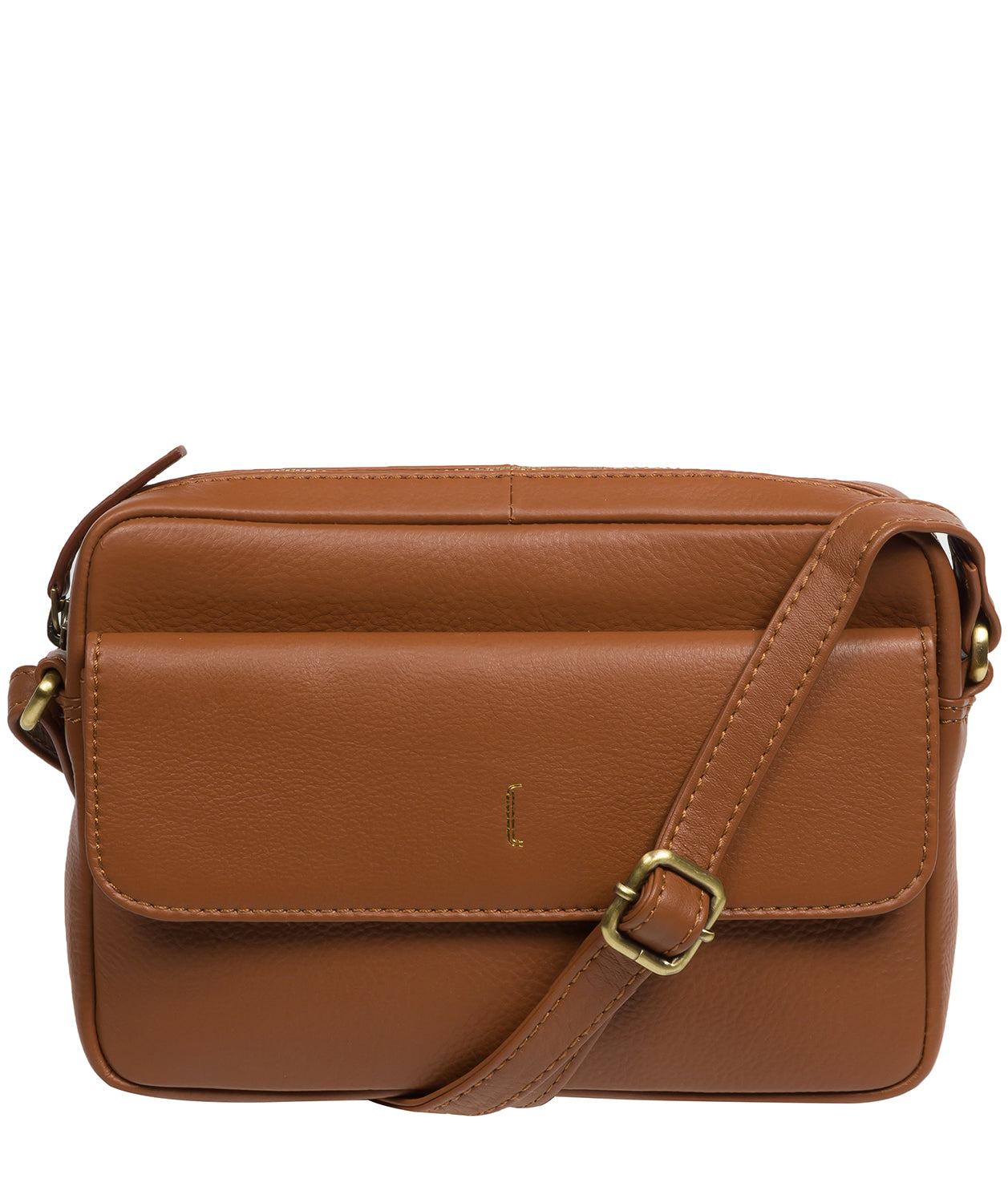‘Jodie’ Tan Leather Cross Body Bag