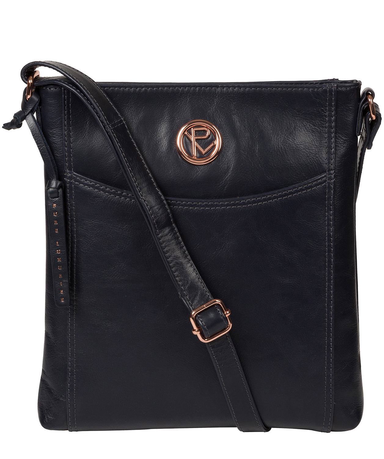 ‘Gilpin’ Navy Leather Cross Body Bag
