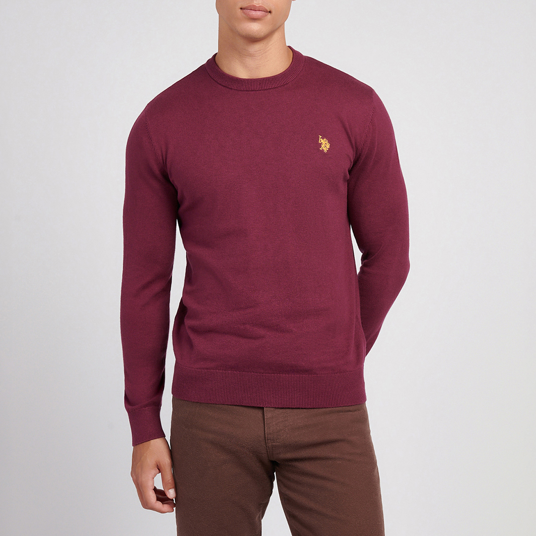 U.S. Polo Assn. Men's U.s. Polo Assn.  Red Lightweight Crew Neck in Size M, BrandAlley