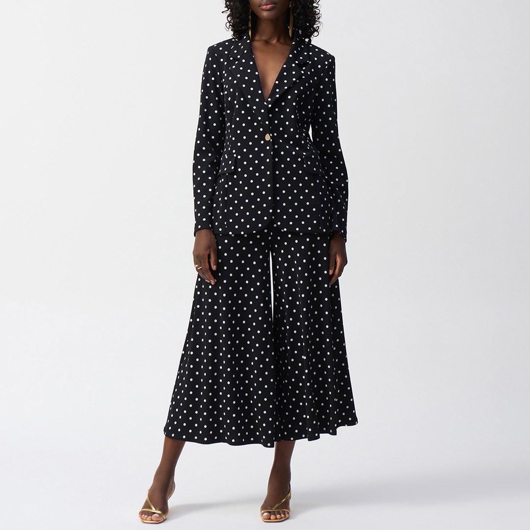 Joseph Ribkoff Women's  Black Polka Dot Blazer in Size 16, BrandAlley