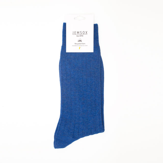 JEMSOX Men's   Blue Sweet  Soft Ribbed Socks in Size 6/9, BrandAlley