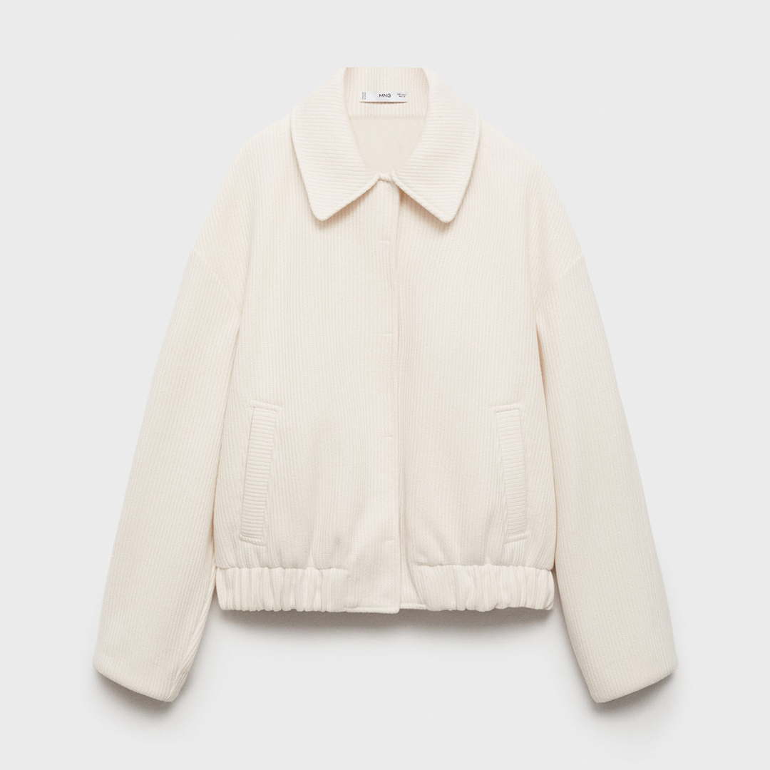 Mango Women's  Beige Pocket Knit Jacket in Size XS, BrandAlley