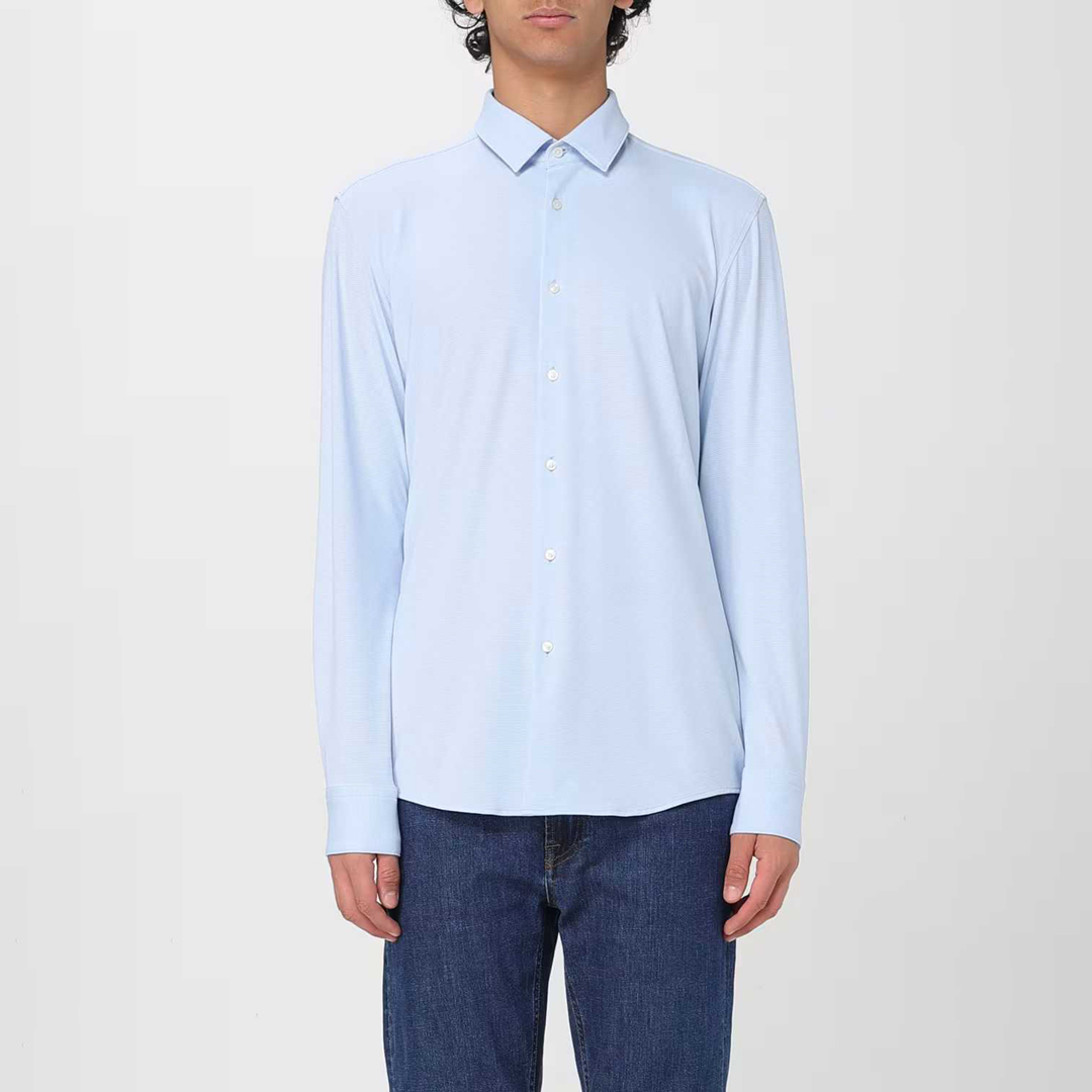 BOSS Blue Hank Button Down Shirt - Size 16.5