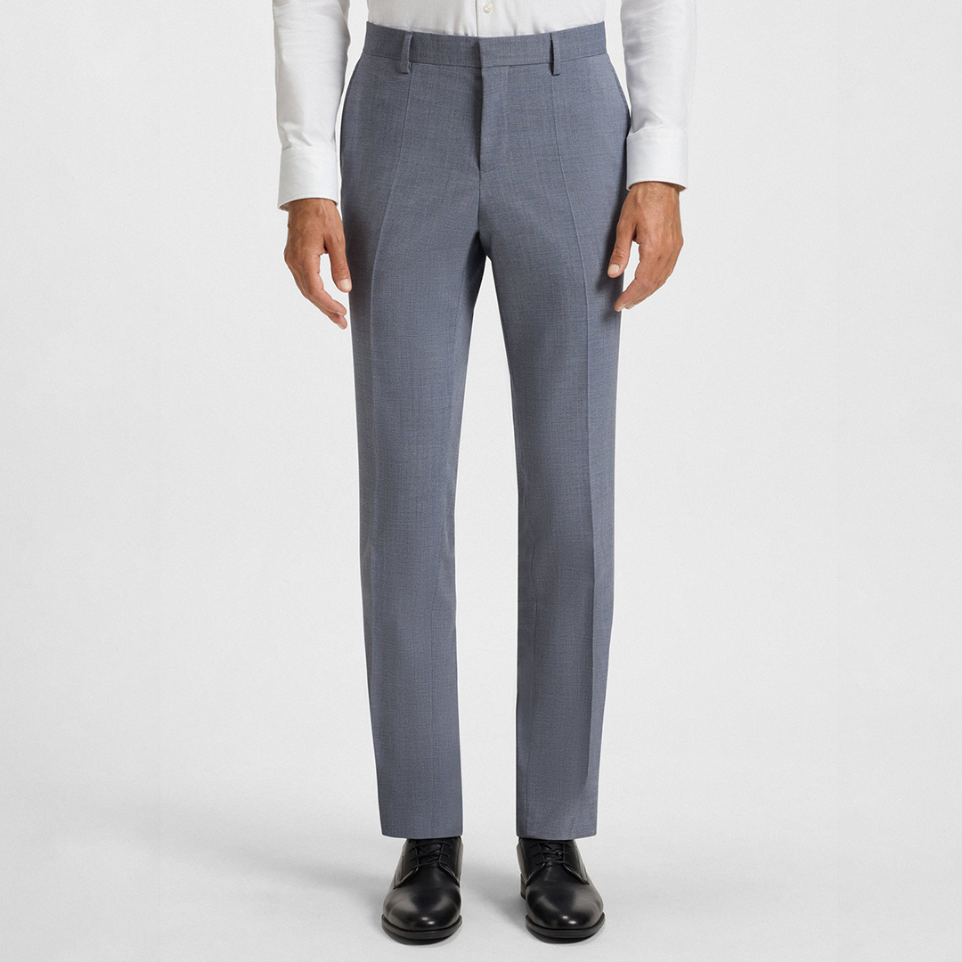 BOSS Men's   Blue Gewy Wool Blend Trousers in Size 40, BrandAlley
